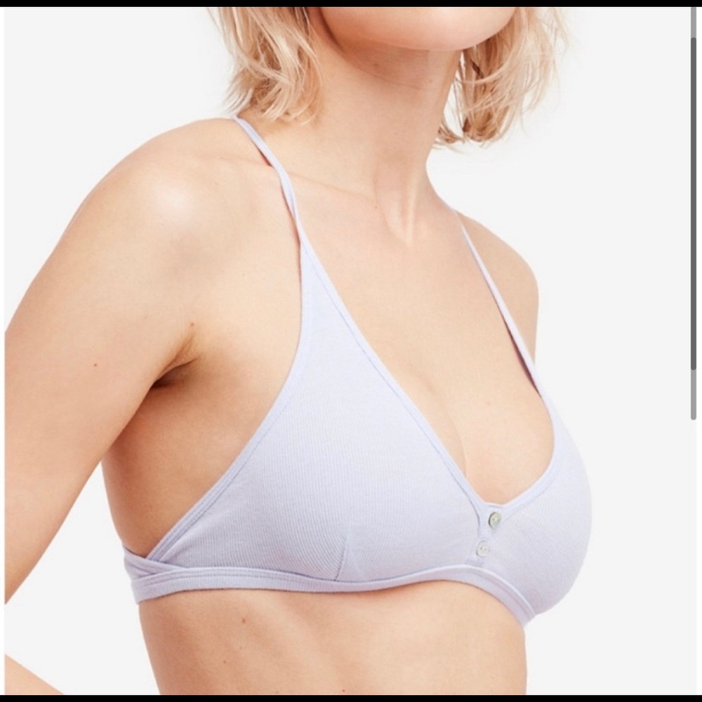 Free people lavender Connor rib bralette
